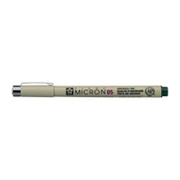 Fineliner Sakura Pigma Micron 05 0,45 mm – set de 6 culori – Verde vânătoresc