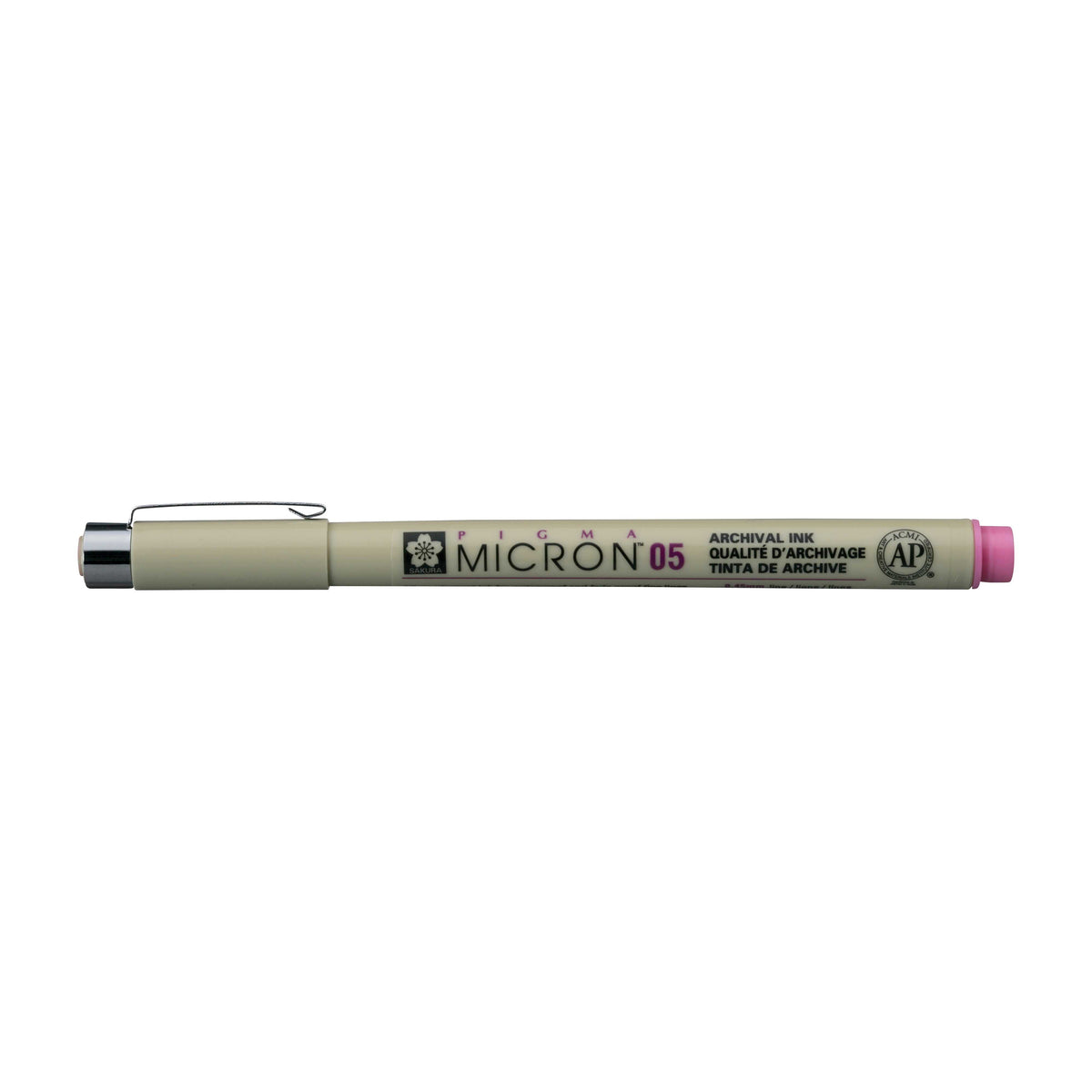 Fineliner Sakura Pigma Micron 05 0,45 mm – set de 6 culori – Roz