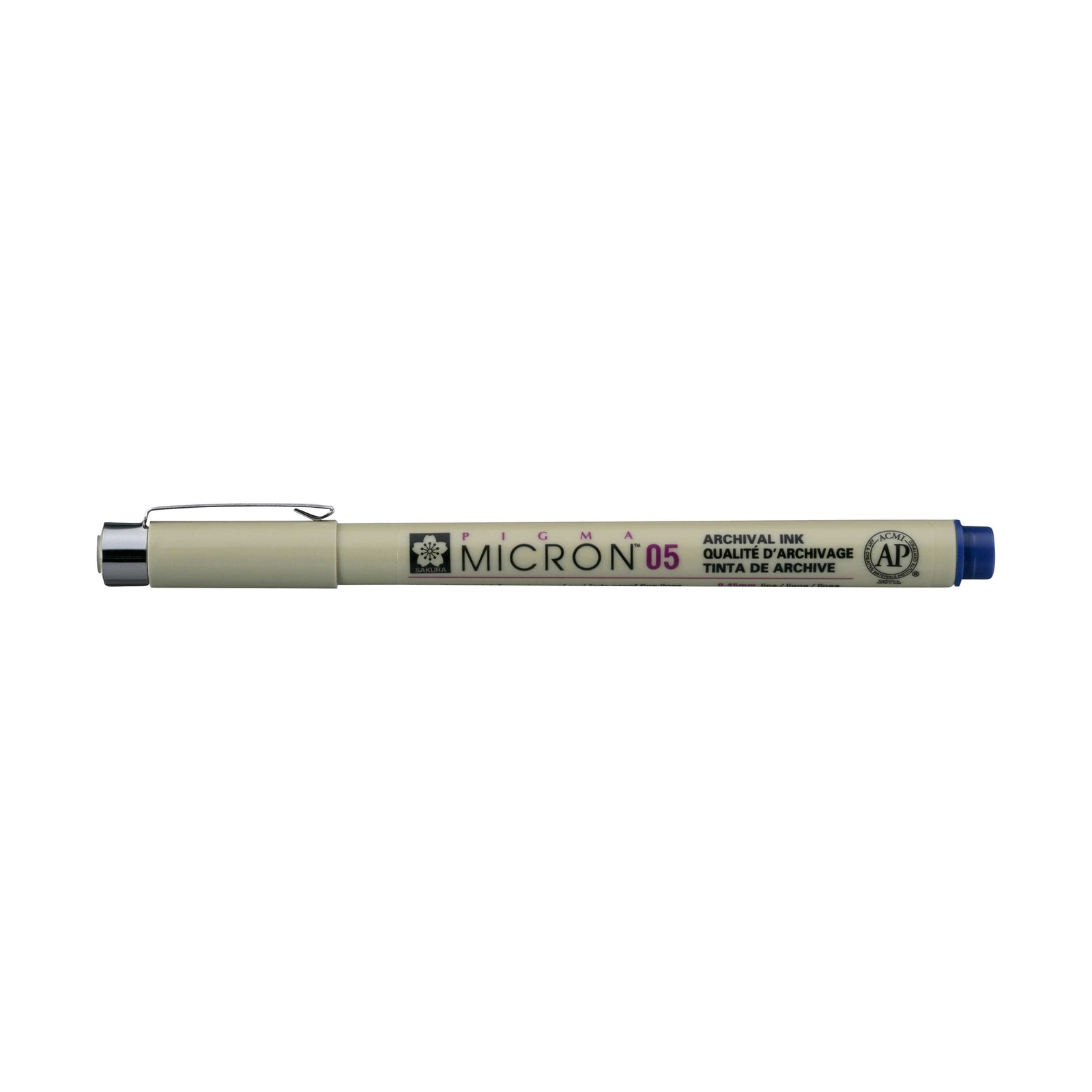 Fineliner Sakura Pigma Micron 05 0,45 mm – set de 6 culori – Albastru regal