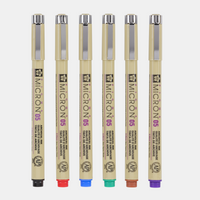 Fineliner Sakura Pigma Micron 05 0,45 mm – set de 6 culori