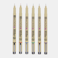 Fineliner Sakura Pigma Micron 05 0,45 mm – set de 6 culori