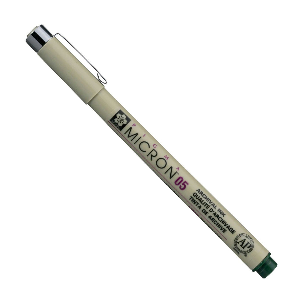 SAKURA Pigma Micron liner tehnic verde vânătoresc 0,45 – 0,50 mm