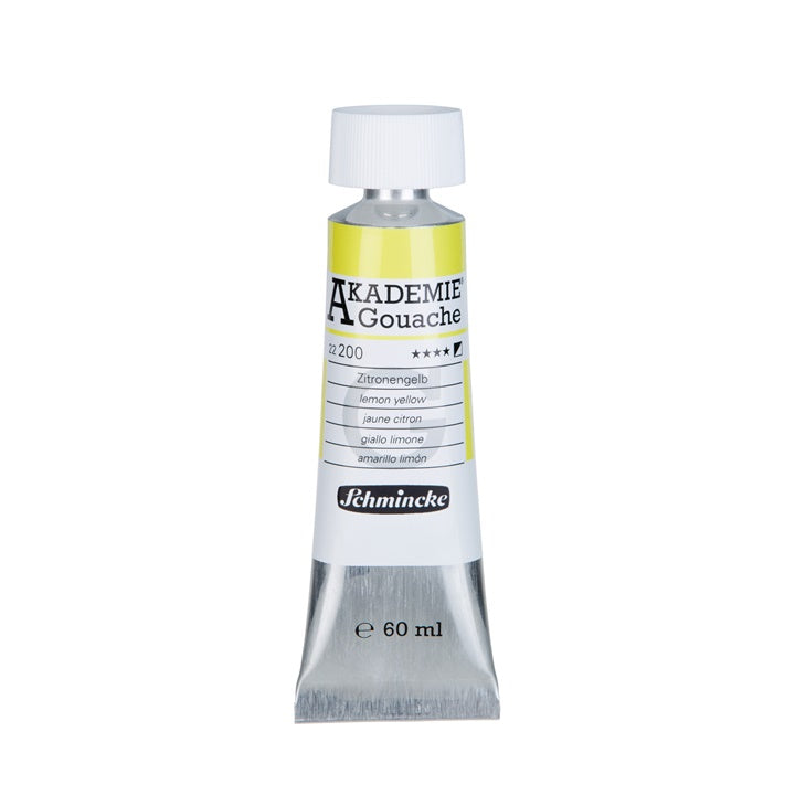 Culori guașă Schmincke Akademie în tub 60 ml – 200 galben lămâie