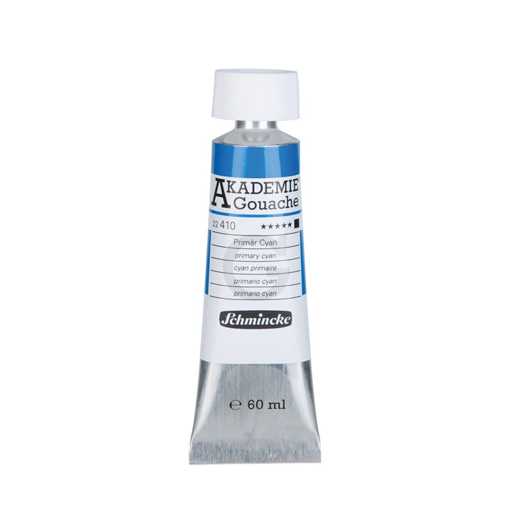 Culori guașă Schmincke Akademie în tub 60 ml – 410 cyan primar