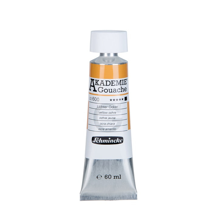 Culori guașă Schmincke Akademie în tub 60 ml – 600 ocru galben
