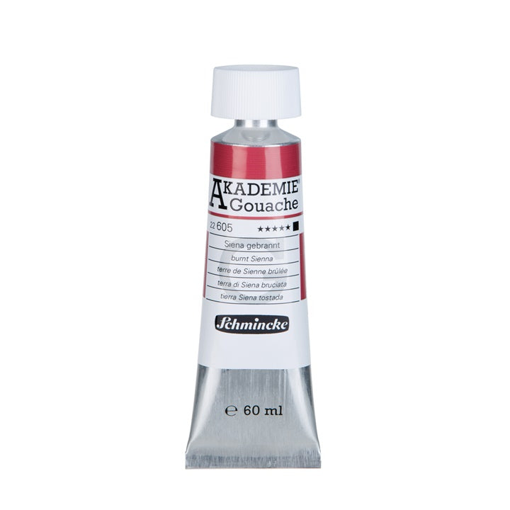 Culori guașă Schmincke Akademie în tub 60 ml – 605 sienna arsă