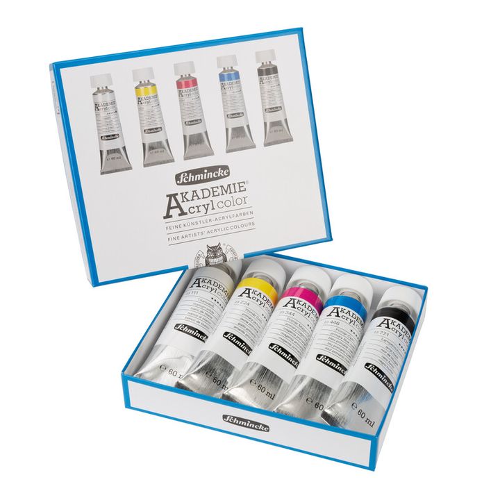 schmincke akademie set de vopsele acrilice ro sch76776097