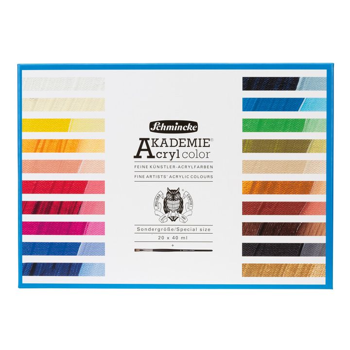 schmincke akademie set de vopsele acrilice in tuburi ro sch76777097