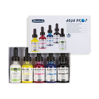 Schmincke AQUA DROP set în cutie de carton, 5 x 30 ml (culori primare) + alb de acoperire