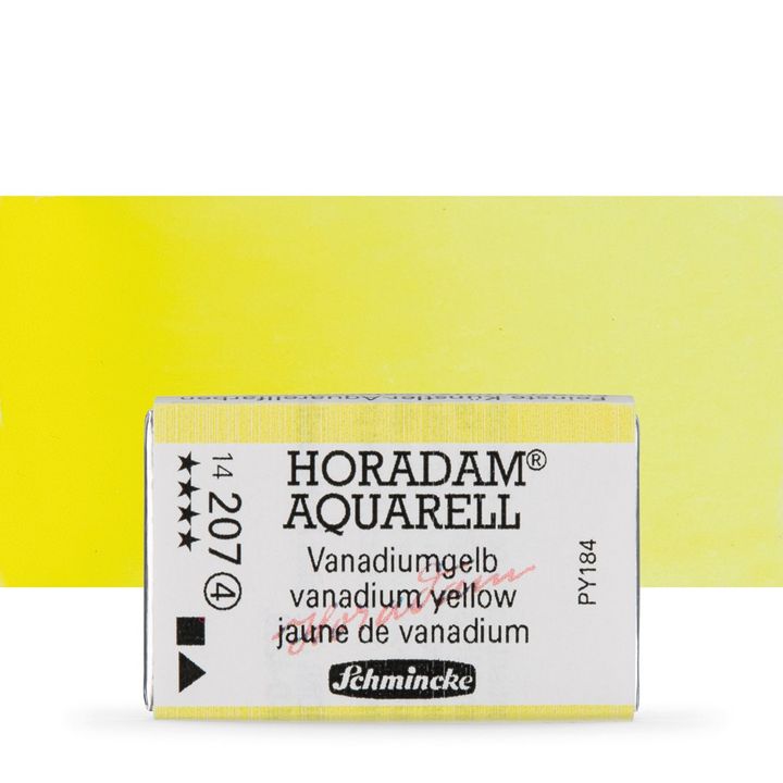 Vopsele acuarelă Schmincke Horadam în tigăiță – 207 Vanadium Yellow