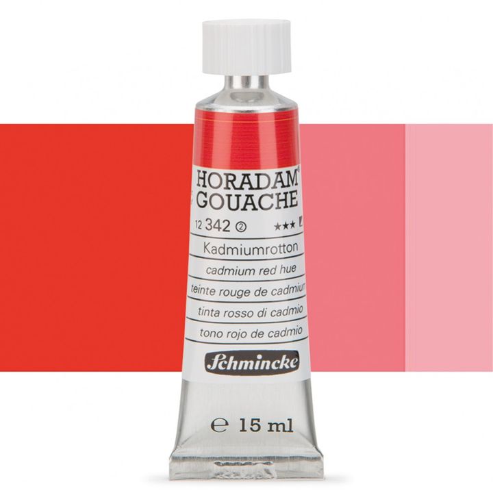 Schmincke Horadam Gouache 15ml – 342 Cadmium Red Hue