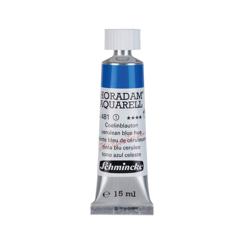 Schmincke Horadam vopsea acuarelă în tub 15 ml - Onetz – 481 Nuanță albastru ceruleum