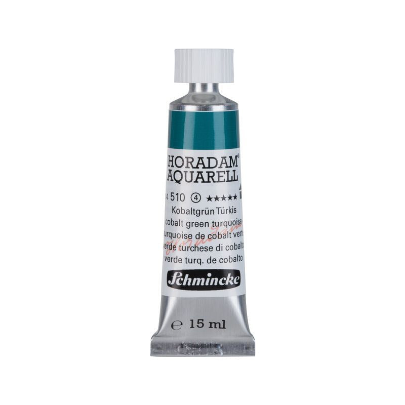 Schmincke Horadam vopsea acuarelă în tub 15 ml - Onetz – 510 Verde turcoaz de cobalt