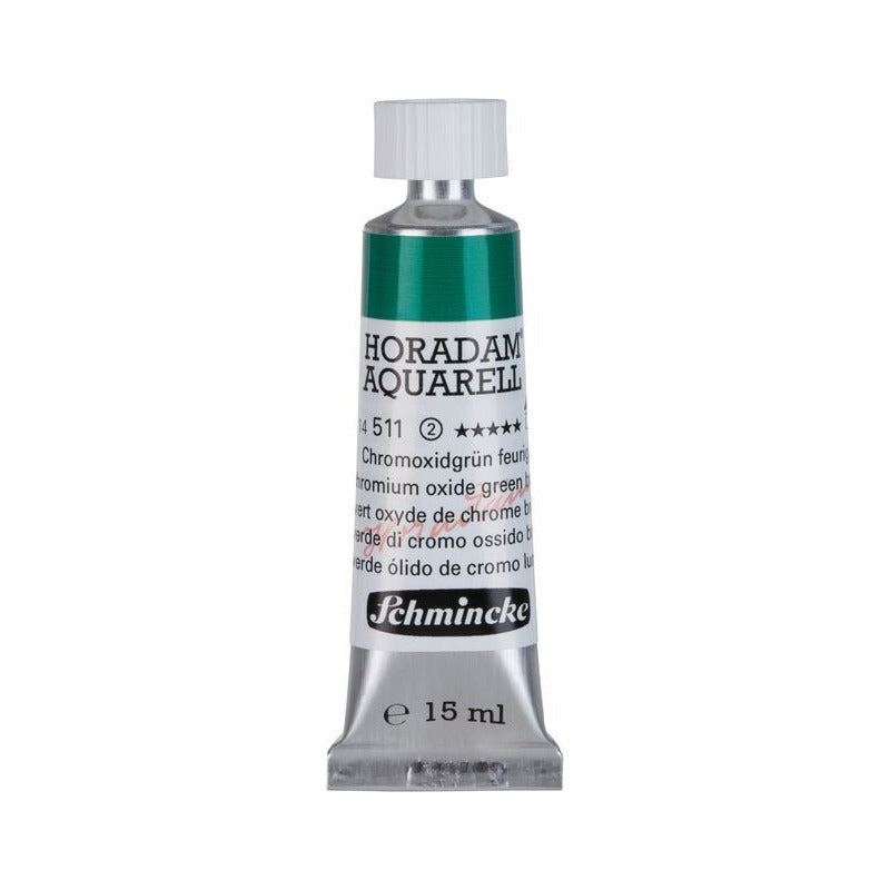 Schmincke Horadam vopsea acuarelă în tub 15 ml - Onetz – 511 Verde oxid de crom strălucitor
