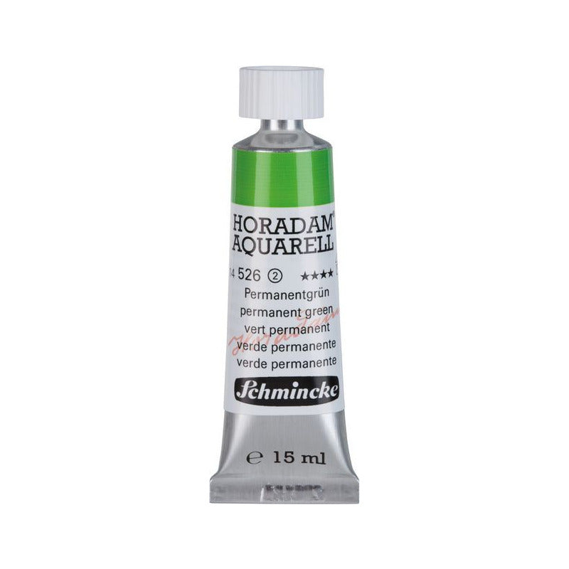 Schmincke Horadam vopsea acuarelă în tub 15 ml - Onetz – 526 Verde permanent