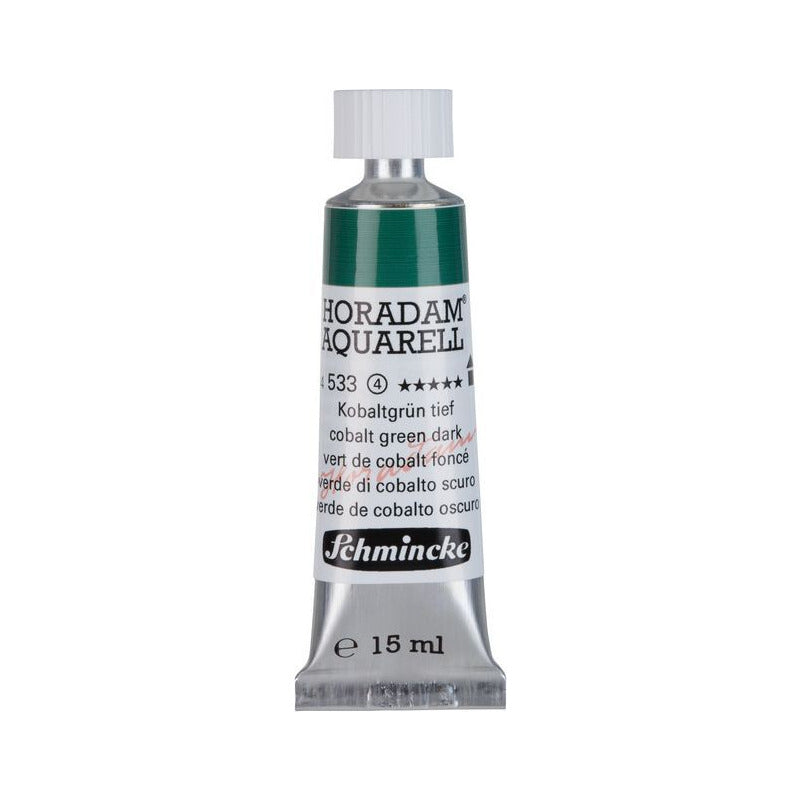 Schmincke Horadam vopsea acuarelă în tub 15 ml - Onetz – 533 Verde de cobalt închis