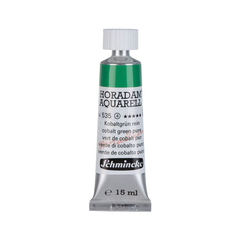 Schmincke Horadam vopsea acuarelă în tub 15 ml - Onetz – 535 Verde de cobalt pur