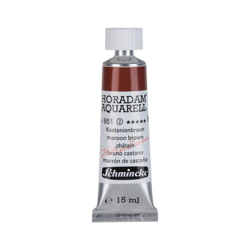 Schmincke Horadam vopsea acuarelă în tub 15 ml - Onetz – 651 Maro castaniu