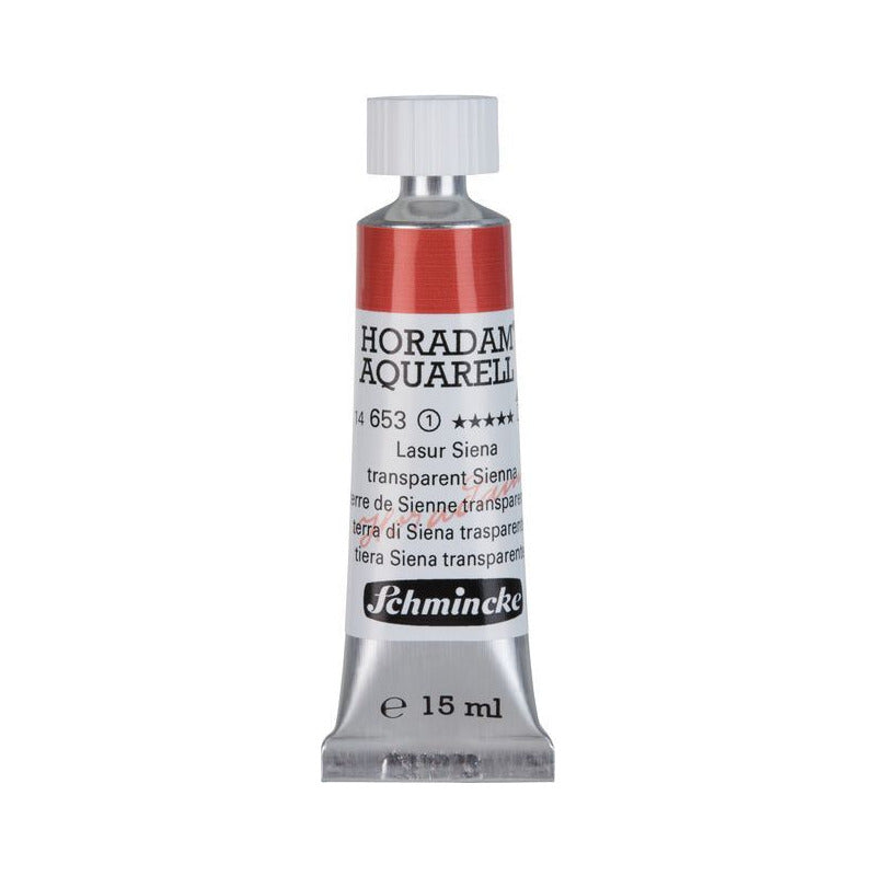 Schmincke Horadam vopsea acuarelă în tub 15 ml - Onetz – 653 Sienă transparentă