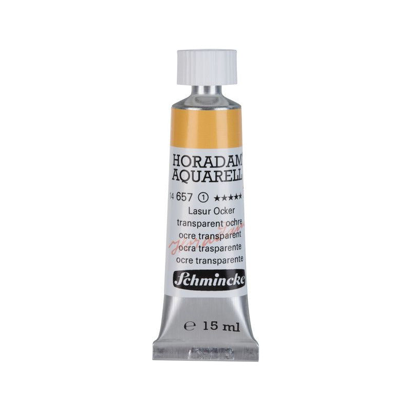 Schmincke Horadam vopsea acuarelă în tub 15 ml - Onetz – 657 Ocru transparent