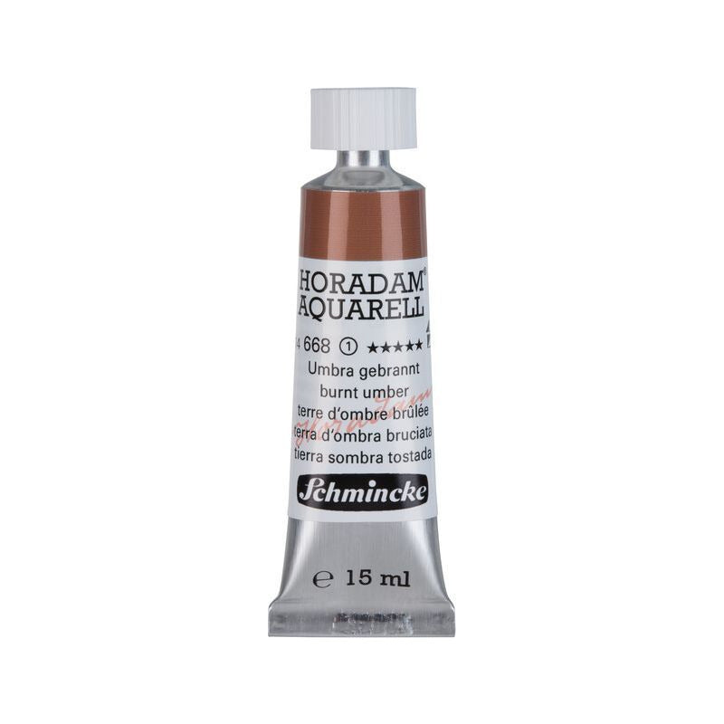 Schmincke Horadam vopsea acuarelă în tub 15 ml - Onetz – 668 Umbră arsă