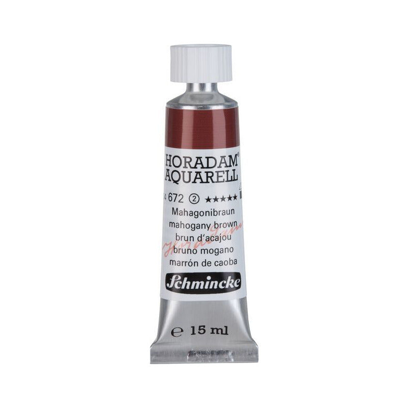 Schmincke Horadam vopsea acuarelă în tub 15 ml - Onetz – 672 Brun mahon