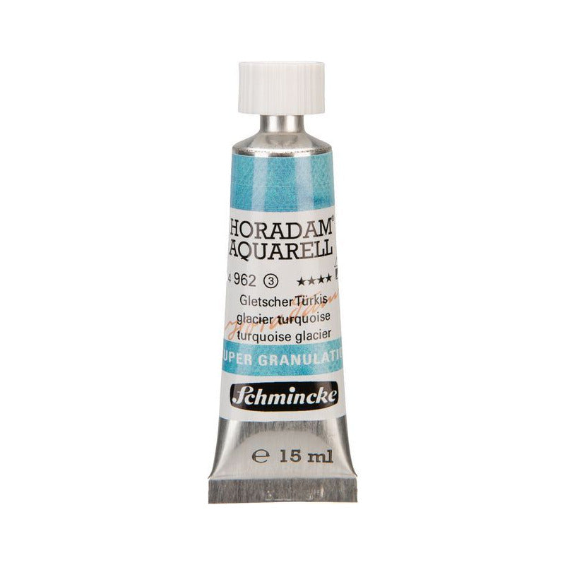 Schmincke Horadam vopsea acuarelă în tub 15 ml - Onetz – 962 Turcoaz ghețar