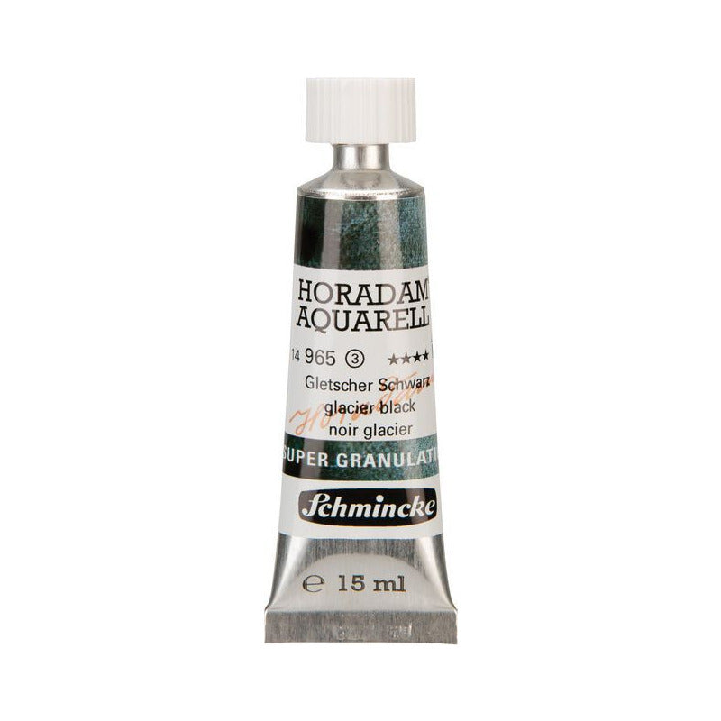 Schmincke Horadam vopsea acuarelă în tub 15 ml - Onetz – 965 Negru ghețar