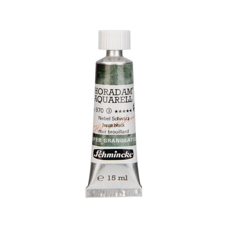 Schmincke Horadam vopsea acuarelă în tub 15 ml - Onetz – 970 Negru ceață