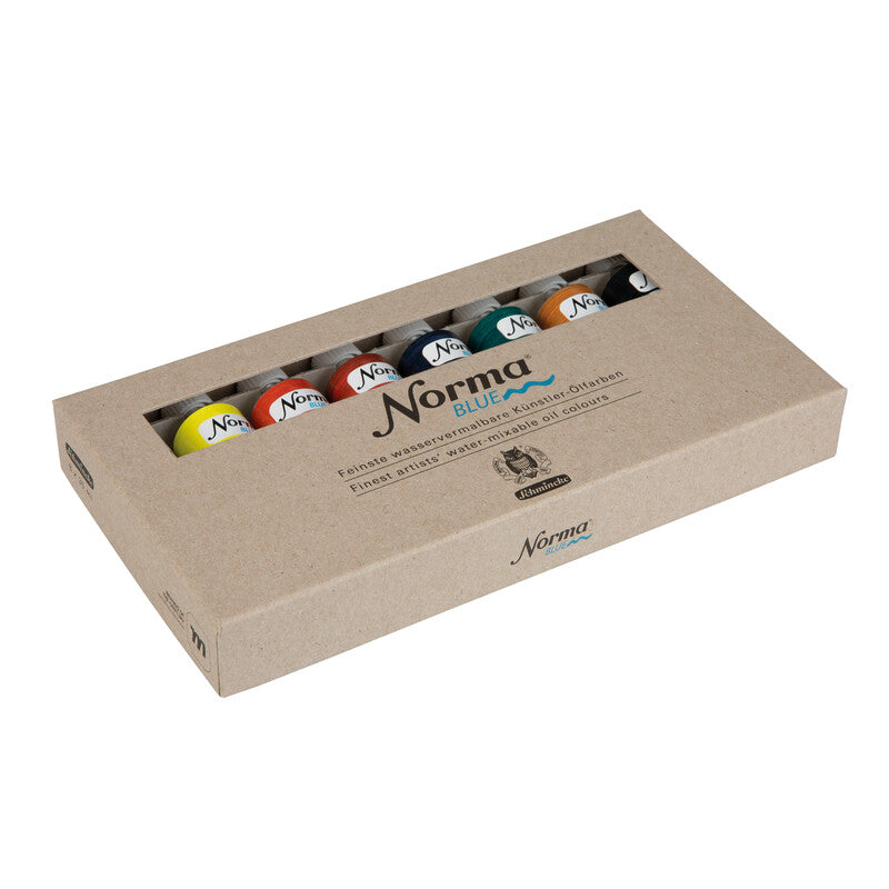 Schmincke NORMA Blue set în cutie de carton, 8 x 35 ml