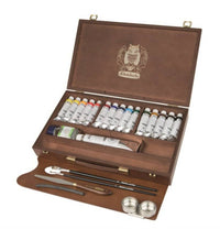 Casetă din lemn Schmincke NORMA Professional, 15 x 35 ml + alb 120 ml