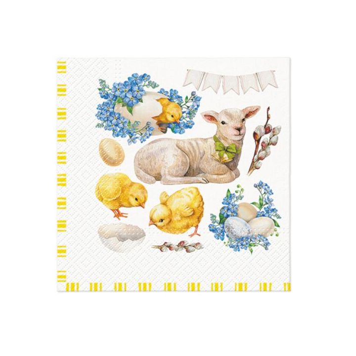 servetele decoupage easter lamb frame 1 buc ro mxhsdl136200