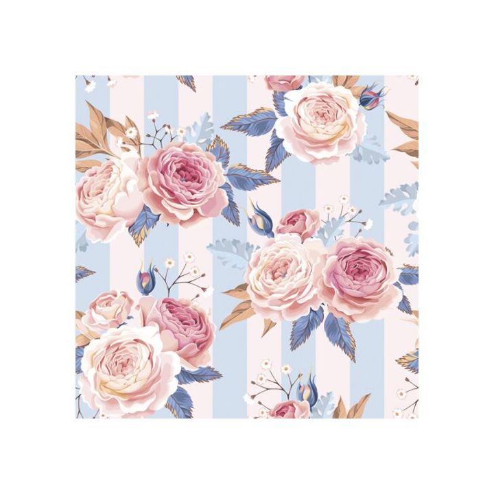 servetele decoupage pink roses on blue stripes 1 buc ro mxhsdog034902