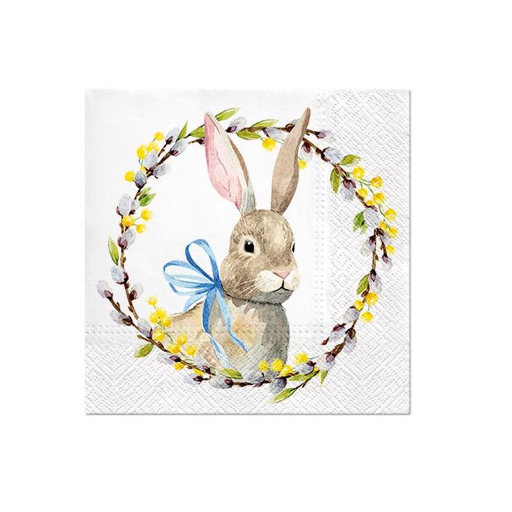 servetele decoupage rabbit with catkins 1 buc ro mxhsdl121600