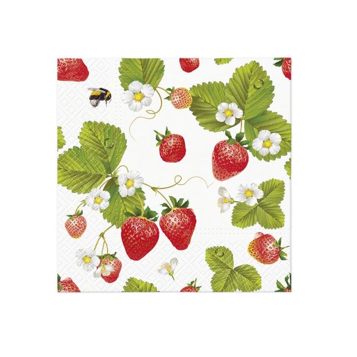servetele decoupage strawberries with bees 1 buc ro mxhsdl138700