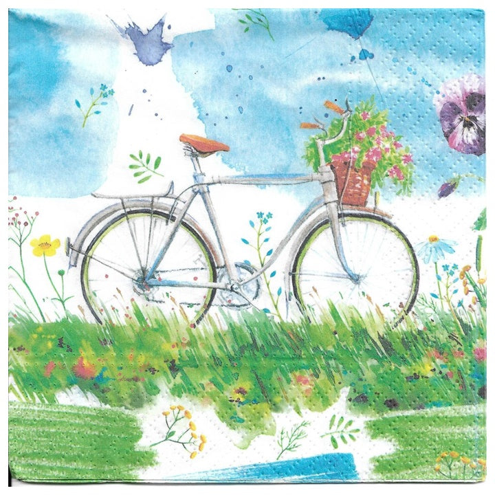 servetele decupaj watercolour biciclete 1 buc ro mxhsdl134700
