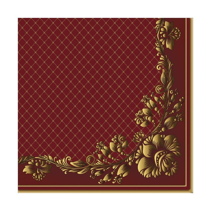 servetele eco pentru decoupage gold frame and net on crimson 1 buc ro mxhslog051301