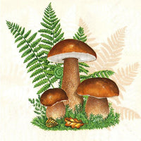 servetele pentru decoupage boletus with leaves of fern 1 buc ro mxhslog047101