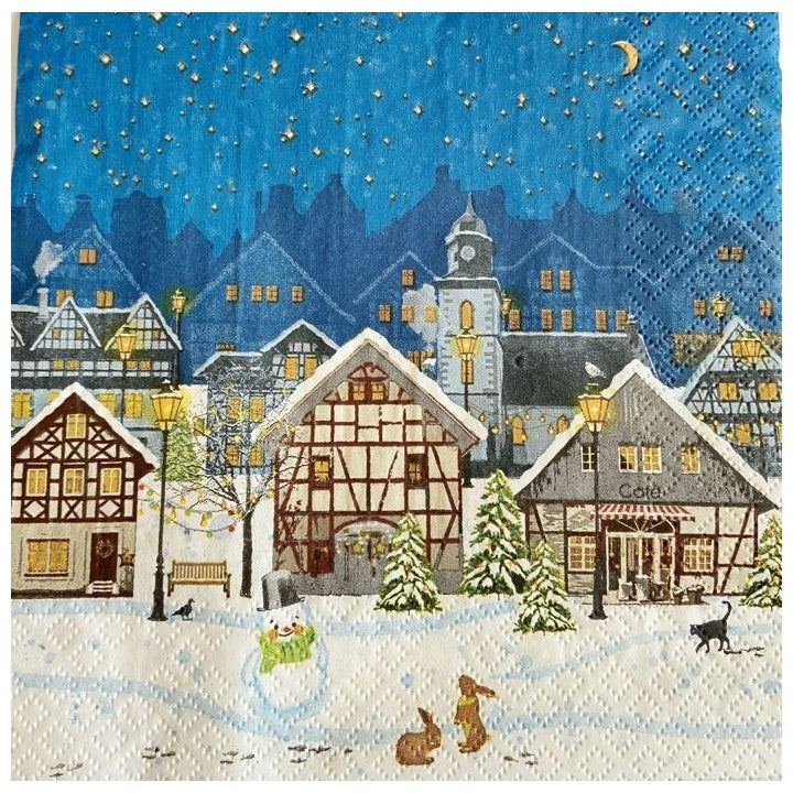 servetele pentru decoupage christmas village 1 buc ro mxh1110 19520