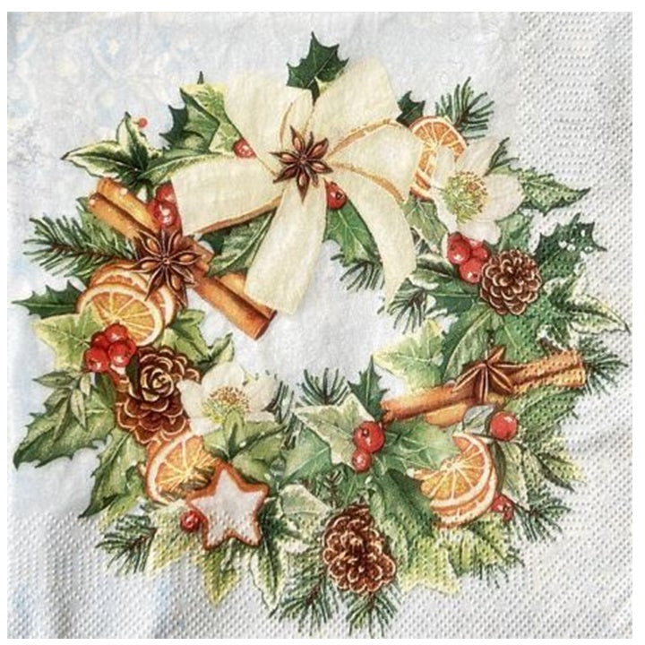 servetele pentru decoupage christmas wreath 1 buc ro mxhsdgw016001