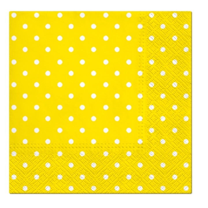 servetele pentru decoupage cocktail yellow dots 1 piesa ro mxhsdc066017