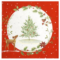 servetele pentru decoupage fawn with christmas tree 1 buc ro mxh312250
