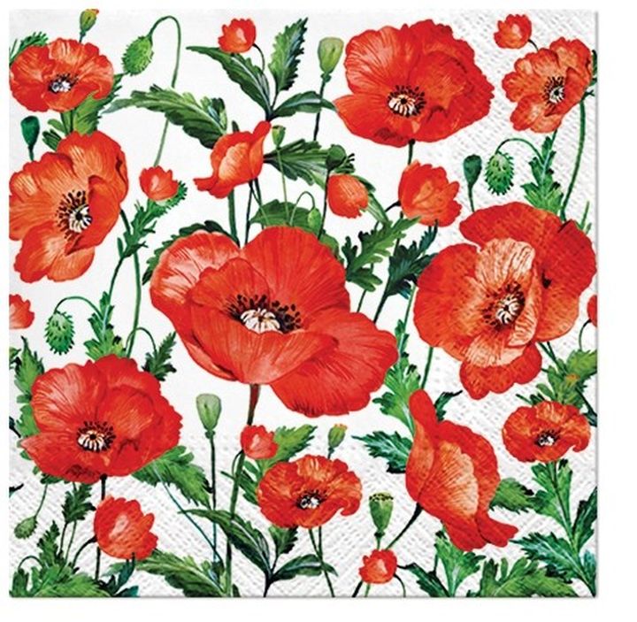 servetele pentru decoupage flanders poppy 1 buc ro mxhsdl131000
