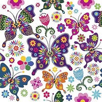 servetele pentru decoupage fluturi colorati 1 buc ro mxhtl566000