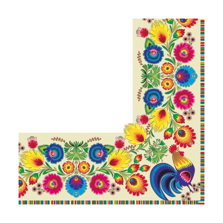servetele pentru decoupage folclor white cream 1 produs ro mxhslog016803