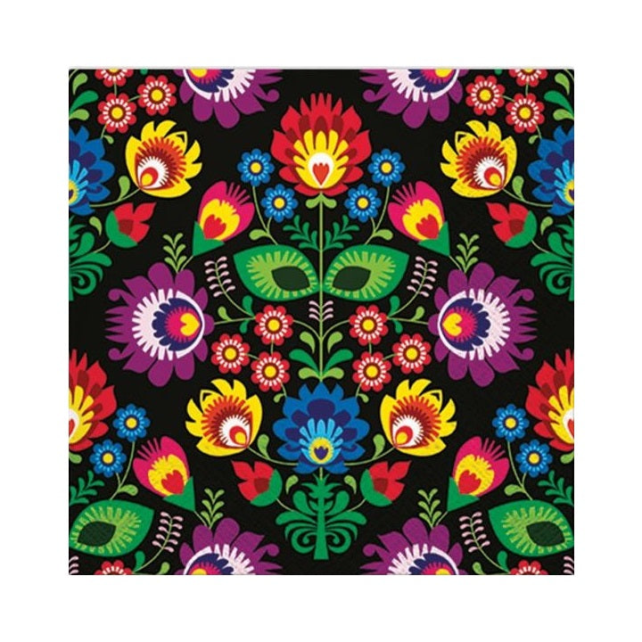 servetele pentru decoupage folky style black 1 buc ro mxhtl564000