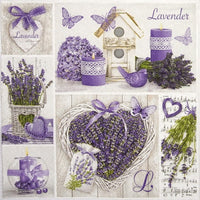 servetele pentru decoupage lavender collage 1 buc ro mxhsdog025901