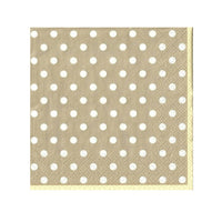 servetele pentru decoupage maro cu buline 1 buc ro mxhslog038301