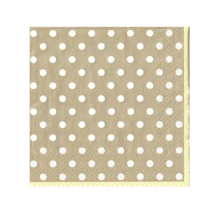 servetele pentru decoupage maro cu buline 1 buc ro mxhslog038301