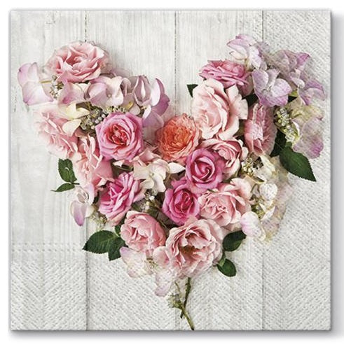 servetele pentru decoupage rose heart 1 buc ro mxhzet sdl091100